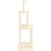 Albero per Gatti con Tiragraffi in Sisal Crema 149 cm - Foto miniatura 3