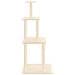 Albero per Gatti con Tiragraffi in Sisal Crema 149 cm - Foto miniatura 4