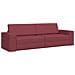 Divano Letto 2 in 1 Rosso Vino 245x150x60.5 cm Tessuto - Foto miniatura 1
