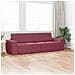 Divano Letto 2 in 1 Rosso Vino 245x150x60.5 cm Tessuto - Foto miniatura 3