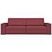 Divano Letto 2 in 1 Rosso Vino 245x150x60.5 cm Tessuto - Foto miniatura 5