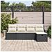 Set Divano da Giardino vitaXL 5 Pezzi con Cuscini Nero Rattan Sintetico, Divano da Giardino vitaXL 2 Posti con Ripostiglio e Cuscini Nero Rattan Sintetico - Foto miniatura 3