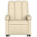 Poltrona Alzapersona Massaggiante Reclinabile Crema in Tessuto - Foto miniatura 8