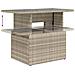 Set Divani da Giardino 11 pz con Cuscini in Polyrattan Grigio - Foto miniatura 7