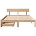 Letto senza Materasso 140x200 cm in Legno Massello di Pino - Foto miniatura 4