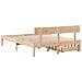 Letto senza Materasso 140x200 cm in Legno Massello di Pino - Foto miniatura 6