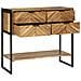 Tavolo Console 90x35x80 cm Legno Massello Acacia - Foto miniatura 4