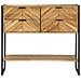 Tavolo Console 90x35x80 cm Legno Massello Acacia - Foto miniatura 5