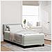 Letto con Molle e Materasso Grigio Scuro 80x200 cm Velluto - Foto miniatura 2