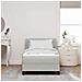 Letto con Molle e Materasso Grigio Scuro 80x200 cm Velluto - Foto miniatura 5