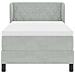 Letto con Molle e Materasso Grigio Scuro 80x200 cm Velluto - Foto miniatura 7
