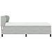 Letto con Molle e Materasso Grigio Scuro 80x200 cm Velluto - Foto miniatura 8