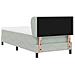 Letto con Molle e Materasso Grigio Scuro 80x200 cm Velluto - Foto miniatura 9