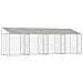 Gabbia per cani Argento 800 x 200 x 256 cm Acciaio zincato - Foto miniatura 1