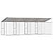 Gabbia per cani Argento 800 x 200 x 256 cm Acciaio zincato - Foto miniatura 5