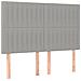 Giroletto a Molle con Materasso Grigio Chiaro 140x200cm Tessuto - Foto miniatura 5