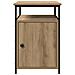 Armadio da Notte 2 pcs rovere artigianale Legno multistrato - Foto miniatura 7