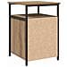 Armadio da Notte 2 pcs rovere artigianale Legno multistrato - Foto miniatura 9