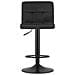 Sgabello girevole HAXU in velluto nero regolabile - Foto miniatura 3