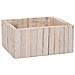Set Di 2 Cestini Rettangolari In Legno Marrone - Foto miniatura 3