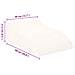 Cuscino per Gambe Bianco 68 x 40 x 21,5 cm Schiuma PU - Foto miniatura 9