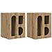 Comodino 2 pcs Rovere artigianale 40 x 35 x 50 cm - Foto miniatura 1