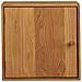 Mensola Da Parete Con Sportello Townsville In Rovere Massiccio 30x18x30 Cm - Foto miniatura 2