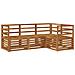 Set divani 4 pcs Naturale Legno di Acacia Massello - Foto miniatura 1