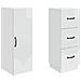 Set di armadi 2 pcs Bianco Lucido 33 x 34,5 x 87 cm - Foto miniatura 3