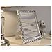 Cornice Portafoto Leavy Silver In Resina Argento Con Foglie 20x25 - Foto miniatura 5