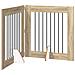 Cancello per cani pieghevole con supporti 2 pcs Rovere Sonoma - Foto miniatura 1