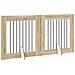 Cancello per cani pieghevole con supporti 2 pcs Rovere Sonoma - Foto miniatura 3