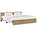 Struttura letto con testata Rovere Artigianale 200 x 200 cm - Foto miniatura 1