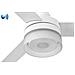 Ventilatore da Soffitto Ice 33460 Con Altoparlante Bluetooth, Luce Led 15W 3000K E Telecomando D132cm Colore Bianco - Foto miniatura 3