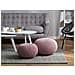 Pouf Poggiapiedi In Tessuto Rosa 40 X 25 Cm Conrad - Foto miniatura 2