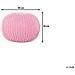 Pouf Poggiapiedi In Tessuto Rosa 40 X 25 Cm Conrad - Foto miniatura 6