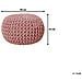 Pouf Poggiapiedi In Tessuto Rosa 40 X 25 Cm Conrad - Foto miniatura 18