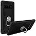 Cover Galaxy S10 Bi-materia Rigida Morbida Anello Magnetico Stand Nero - Foto miniatura 3