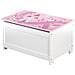 Cassapanca Portagiochi Crown Rosa 60x32x30 Cm In Mdf - Foto miniatura 1