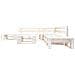 Set Divani Da Giardino Su Pallet 6pz Legno Fsc Bianco - Foto miniatura 2