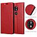 Custodia Compatibile Con Motorola Moto E5 Play In Rosso Mela - Coperchio Protettiva Con Chiusura Magnetica, Funzione Stand E Tasca Per Le Carte - Foto miniatura 9