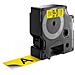 Nastro D1 24mmx7m Nero / giallo - Foto miniatura 1