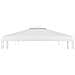 Copertura Superiore per Gazebo a 2 Strati 310 g /m² 3x3 m Bianca - Foto miniatura 5