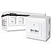 Presa Modulare a Muro CAT6 2x RJ45 F / F Colore Bianco - Foto miniatura 1
