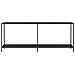 Tavolo Consolle Nero 200x35x75,5 Cm In Vetro Temperato - Foto miniatura 3