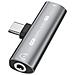 Adattatore Da Usb-c A 3,5 Mm Per Cuffie E Caricabatterie Grey - Foto miniatura 1
