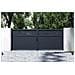Cancello Elettrico Battente 4mt Halti 400b160 Grigio + Motorizzazione Braccio B5 - Foto miniatura 6