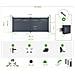 Cancello Elettrico Battente 4mt Halti 400b160 Grigio + Motorizzazione Braccio B5 - Foto miniatura 7