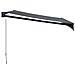 Tenda Da Sole Retrattile Antracite 3x2,5 M Tessuto E Alluminio - Foto miniatura 7