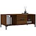 Tavolino Salotto Rovere Marrone 102x50x40 Cm Legno Multistrato - Foto miniatura 3